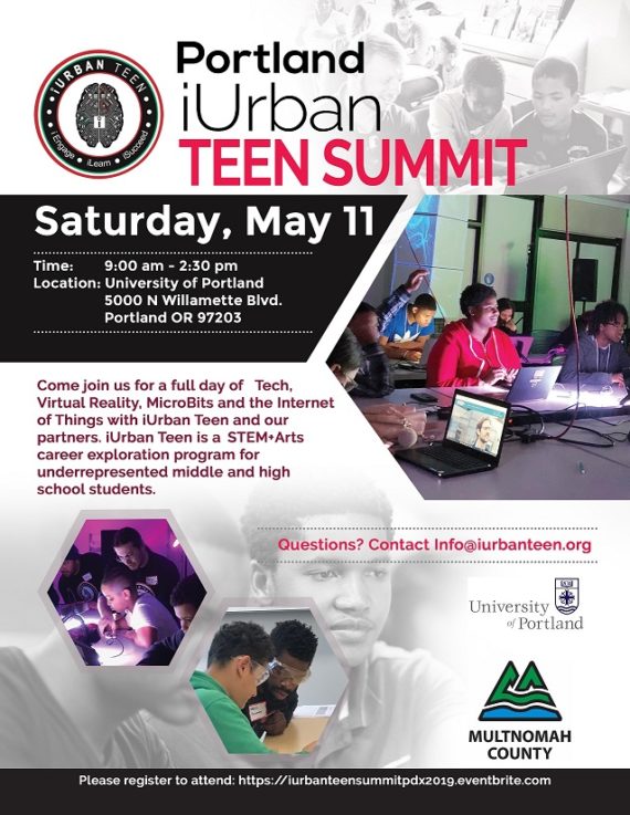 Portland iUrban Teen Summit May 11 2019